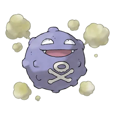 독 타입 포켓몬 또가스의 이미지