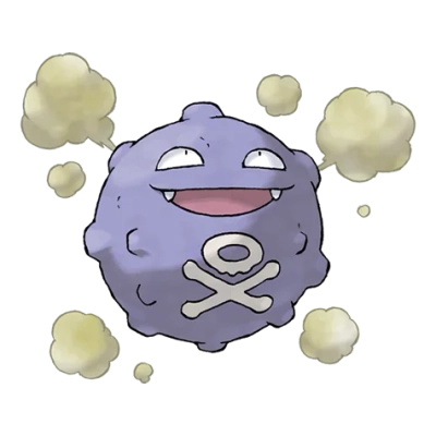 독 타입 포켓몬 또가스의 이미지