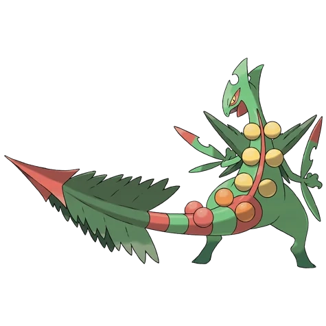 풀/드래곤 타입 포켓몬 메가나무킹의 이미지