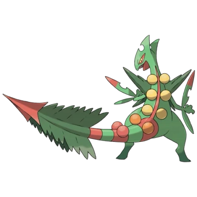 풀/드래곤 타입 포켓몬 메가나무킹의 이미지