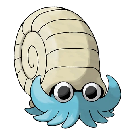 바위/물 타입 포켓몬 암나이트의 이미지