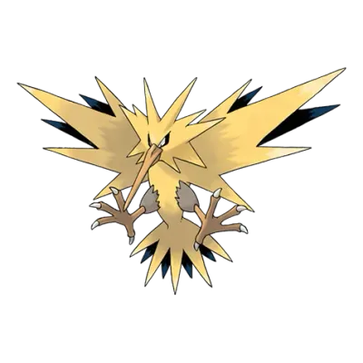 전기/비행 타입 포켓몬 썬더의 이미지