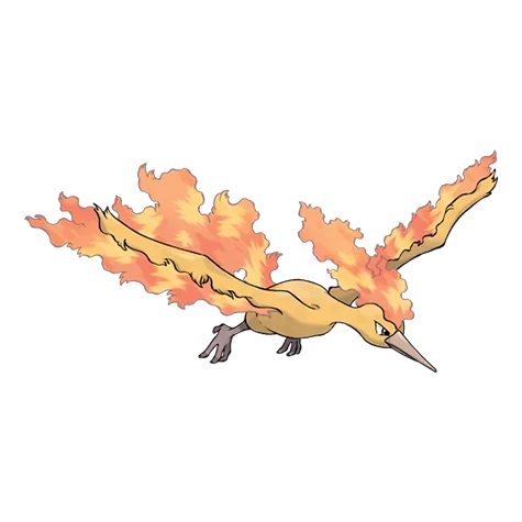 불꽃/비행 타입 포켓몬 파이어의 이미지