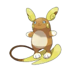 라이츄 알로라의 모습