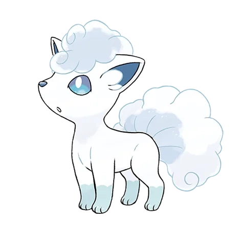 얼음 타입 포켓몬 식스테일 리전폼의 이미지