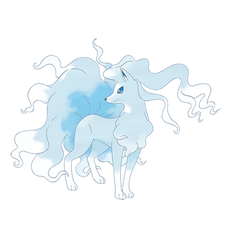 얼음/페어리 타입 포켓몬 나인테일 리전폼의 이미지