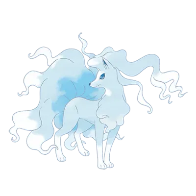얼음/페어리 타입 포켓몬 나인테일 리전폼의 이미지
