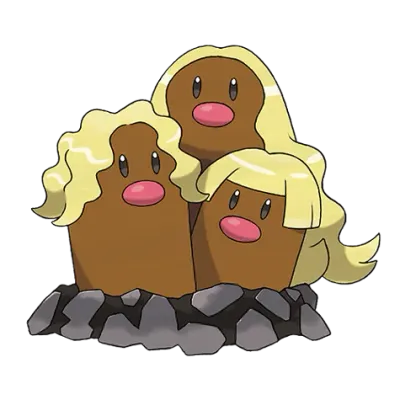 땅/강철 타입 포켓몬 닥트리오 리전폼의 이미지