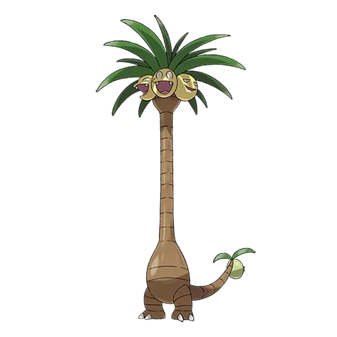 풀/드래곤 타입 포켓몬 나시 리전폼의 이미지