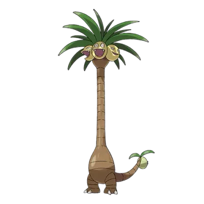 풀/드래곤 타입 포켓몬 나시 리전폼의 이미지