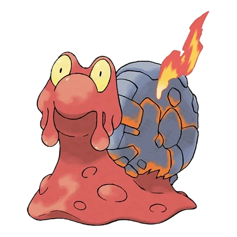 불꽃/바위 타입 포켓몬 마그카르고의 이미지