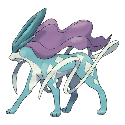 물 타입 포켓몬 스이쿤의 이미지