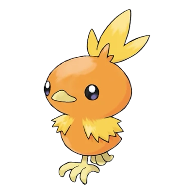 불꽃 타입 포켓몬 아차모의 이미지