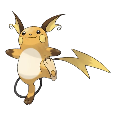 전기 타입 포켓몬 라이츄의 이미지