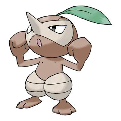 풀/악 타입 포켓몬 잎새코의 이미지