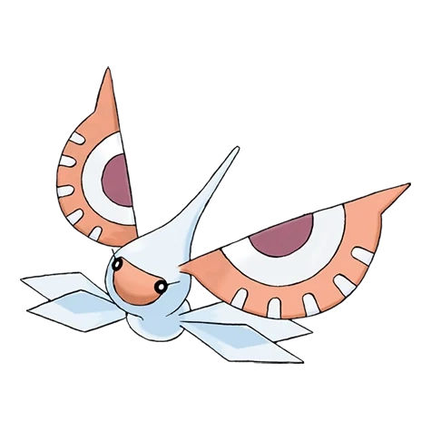 벌레/비행 타입 포켓몬 비나방의 이미지