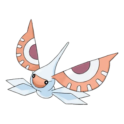 벌레/비행 타입 포켓몬 비나방의 이미지