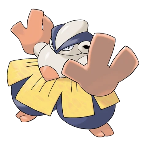 격투 타입 포켓몬 하리뭉의 이미지