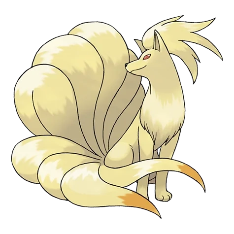 불꽃 타입 포켓몬 나인테일의 이미지