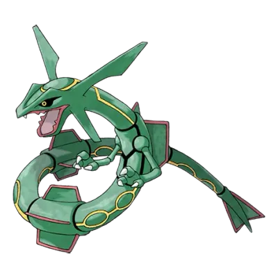 드래곤/비행 타입 포켓몬 레쿠쟈의 이미지