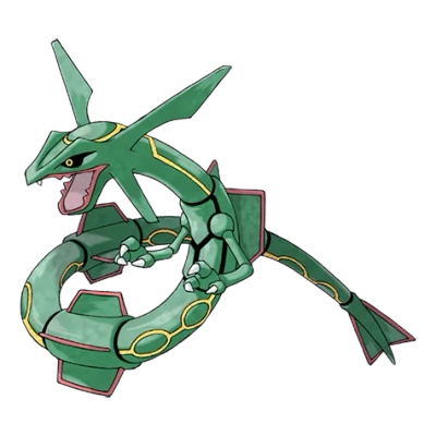 드래곤/비행 타입 포켓몬 레쿠쟈의 이미지