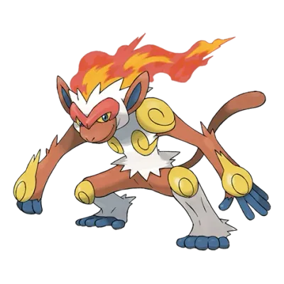 불꽃/격투 타입 포켓몬 초염몽의 이미지