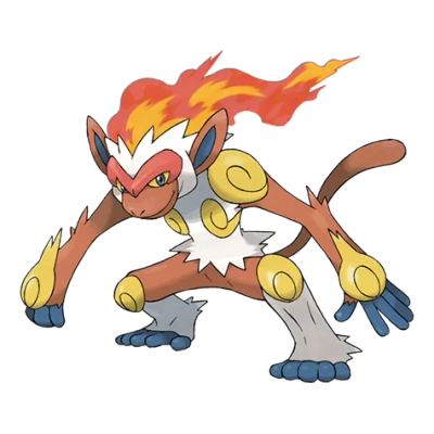 불꽃/격투 타입 포켓몬 초염몽의 이미지