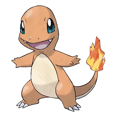 불꽃 타입 포켓몬 파이리의 이미지