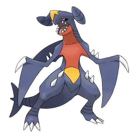 드래곤/땅 타입 포켓몬 한카리아스의 이미지