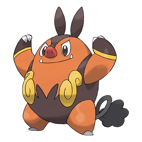 불꽃/격투 타입 포켓몬 차오꿀의 이미지