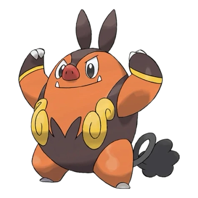 불꽃/격투 타입 포켓몬 차오꿀의 이미지