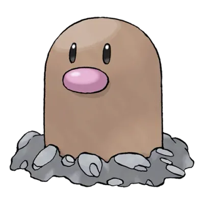 땅 타입 포켓몬 디그다의 이미지