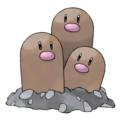 땅 타입 포켓몬 닥트리오의 이미지