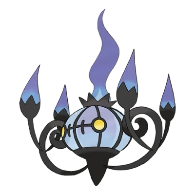 고스트/불꽃 타입 포켓몬 샹델라의 이미지