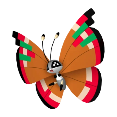 벌레/비행 타입 포켓몬 비비용의 이미지