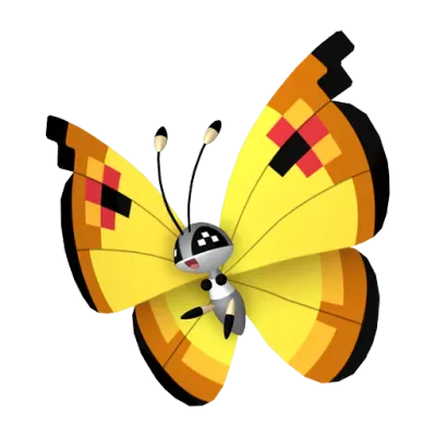 벌레/비행 타입 포켓몬 비비용의 이미지