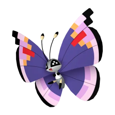 벌레/비행 타입 포켓몬 비비용의 이미지