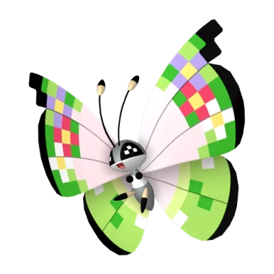 벌레/비행 타입 포켓몬 비비용의 이미지