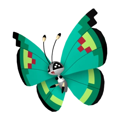 벌레/비행 타입 포켓몬 비비용의 이미지