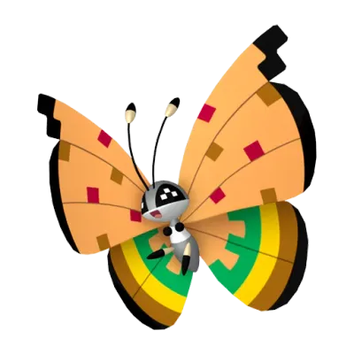 벌레/비행 타입 포켓몬 비비용의 이미지