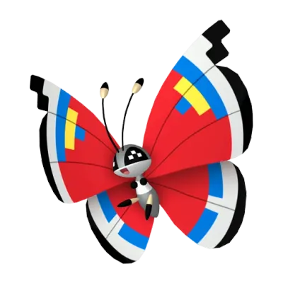 벌레/비행 타입 포켓몬 비비용의 이미지