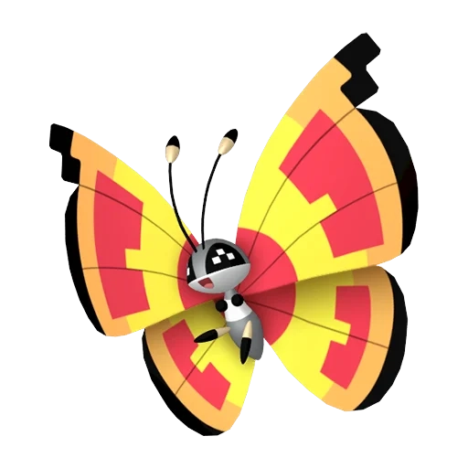 벌레/비행 타입 포켓몬 비비용의 이미지