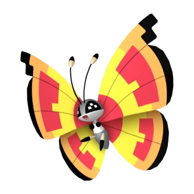 벌레/비행 타입 포켓몬 비비용의 이미지