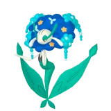 pokemon_id_671 플라제스 플라제스_파란 꽃