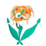 pokemon_id_671 플라제스 플라제스_오렌지 꽃