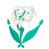 pokemon_id_671 플라제스 플라제스_하얀 꽃