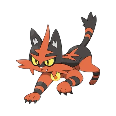 불꽃 타입 포켓몬 냐오히트의 이미지