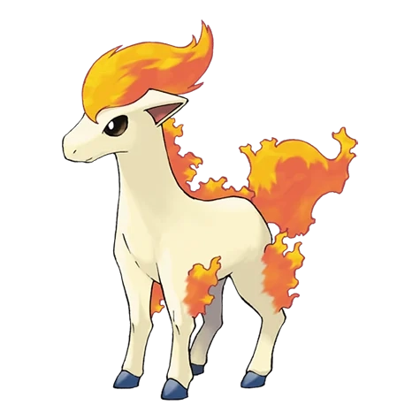 불꽃 타입 포켓몬 포니타의 이미지