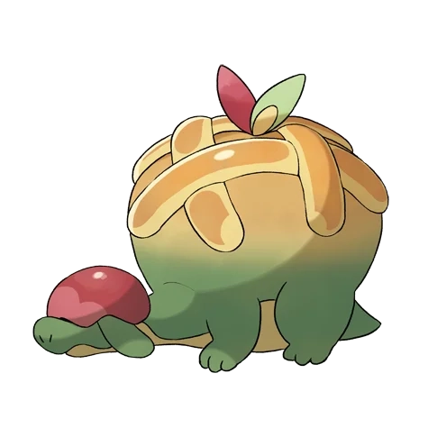 풀/드래곤 타입 포켓몬 단지래플의 이미지