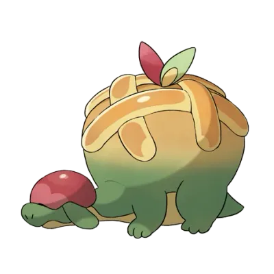 풀/드래곤 타입 포켓몬 단지래플의 이미지